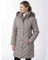 London Fog Faux-Fur Trimmed Down Coat thumbnail number 3