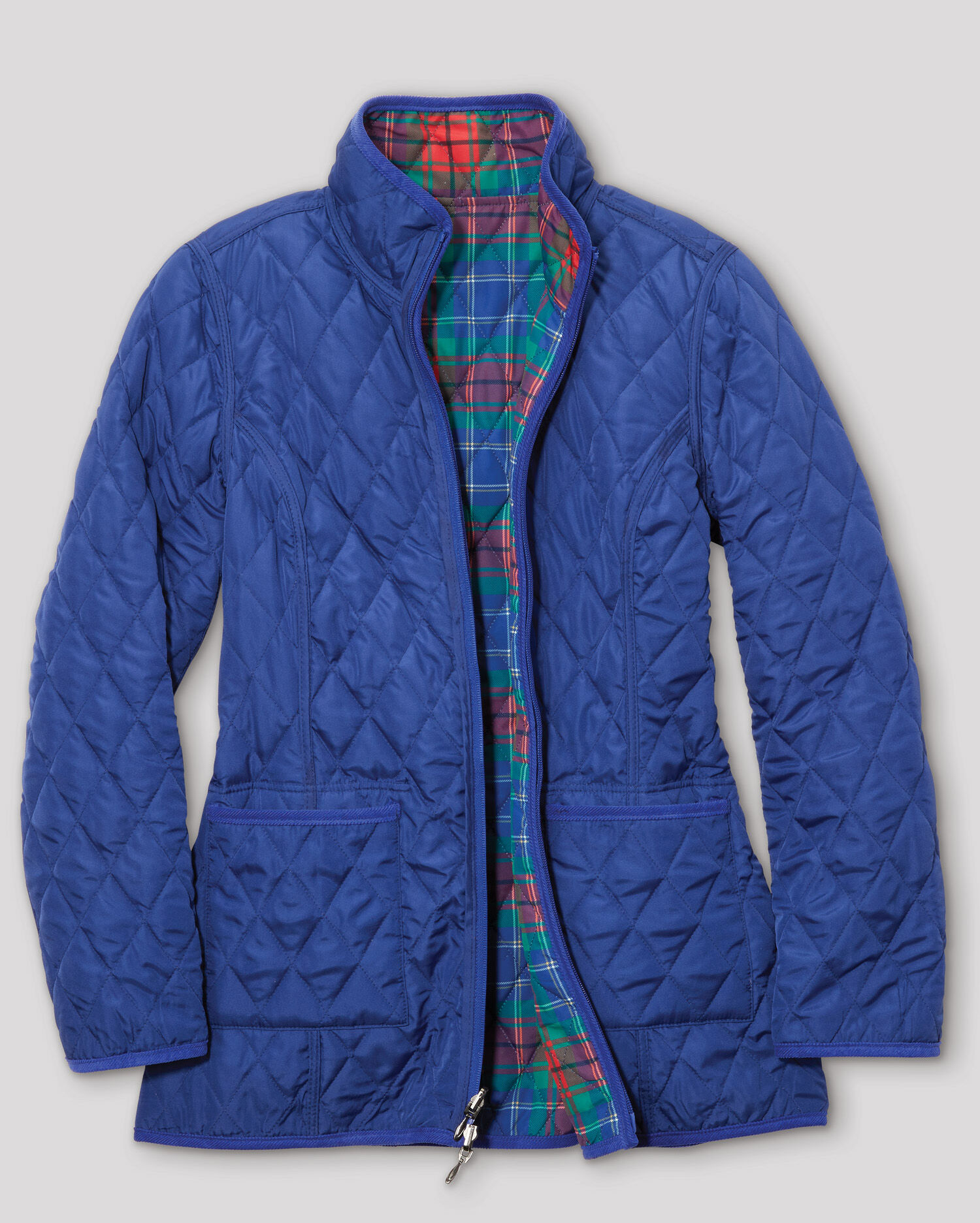 Appleseeds Women s Berkshire Reversible Quilted Coat Green PXL Petite