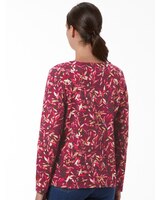 Layered Leaves Print Cotton Tee thumbnail number 3
