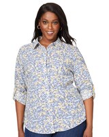 Foxcroft Zoey Non-Iron Roll Tab Willows Shirt thumbnail number 4