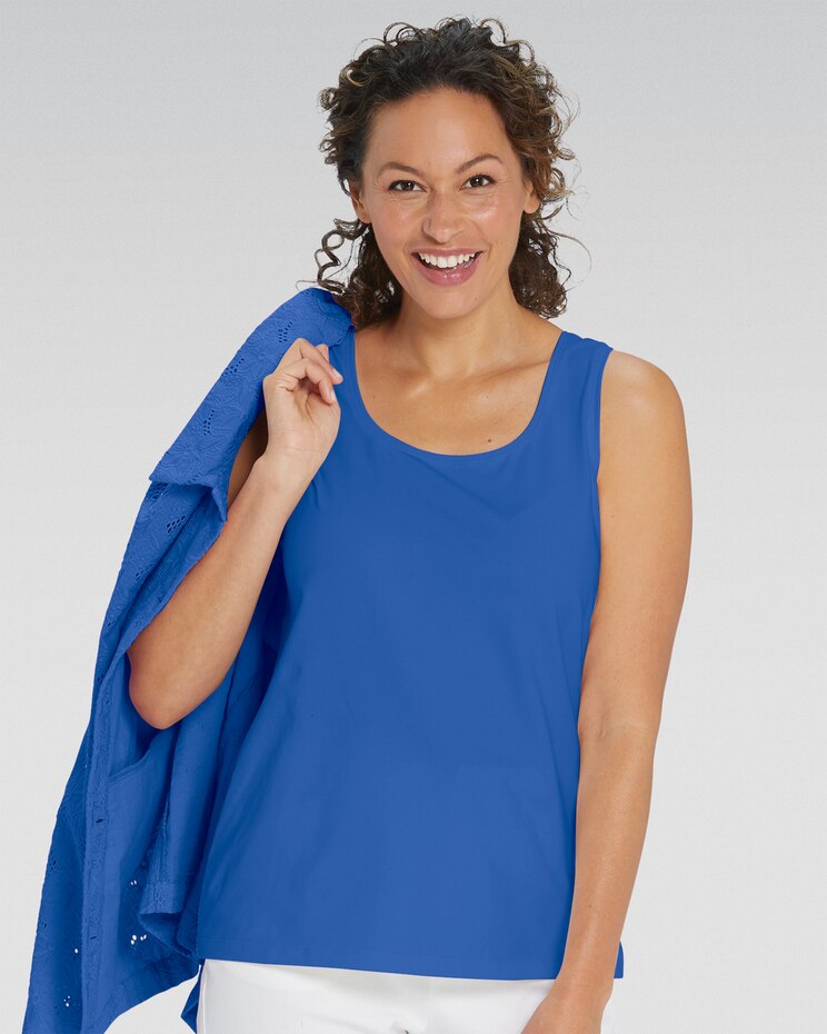 Prima™ Cotton Solid Two-Way Tank image number 1