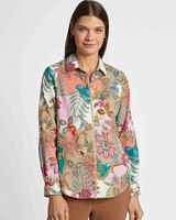 Foxcroft Charlie Jacobean Floral Shirt thumbnail number 1