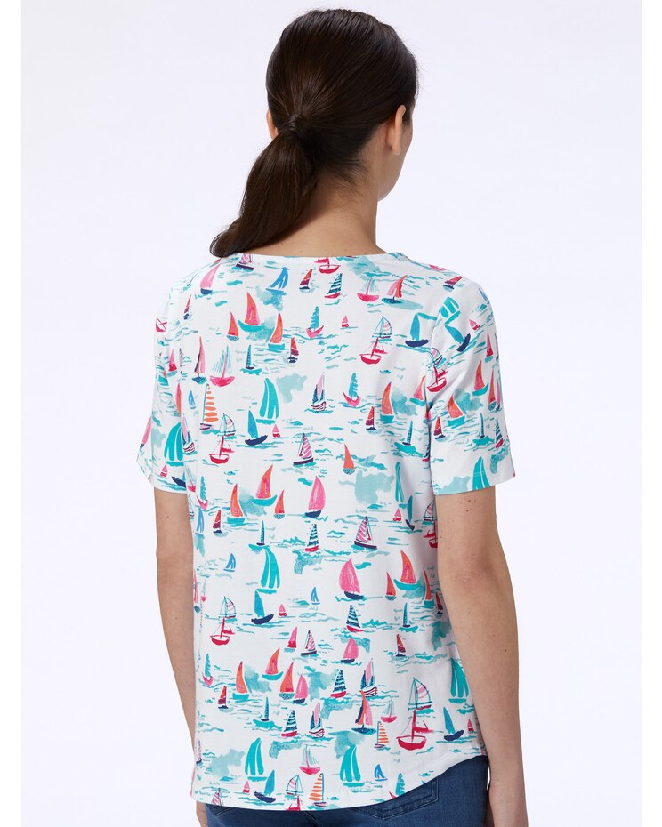 Watercolor Sailboat Tee image number 2
