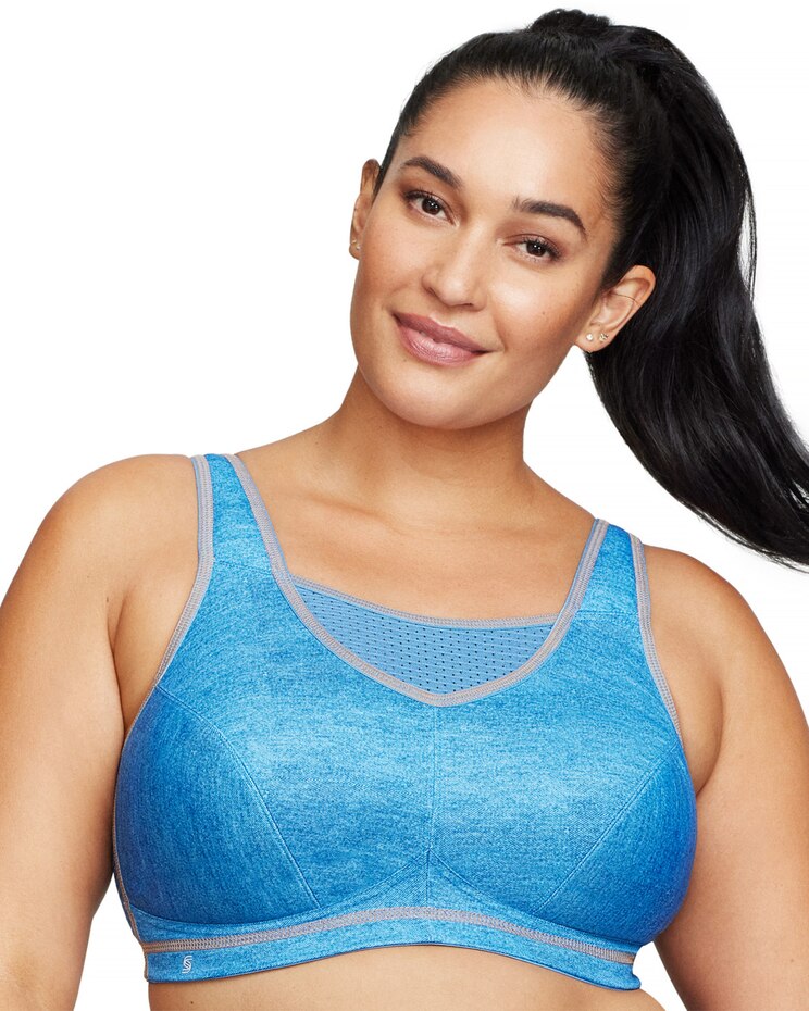 Glamorise Full Figure Plus Size No-Bounce Camisole Elite Sports Bra Wirefree image number 1
