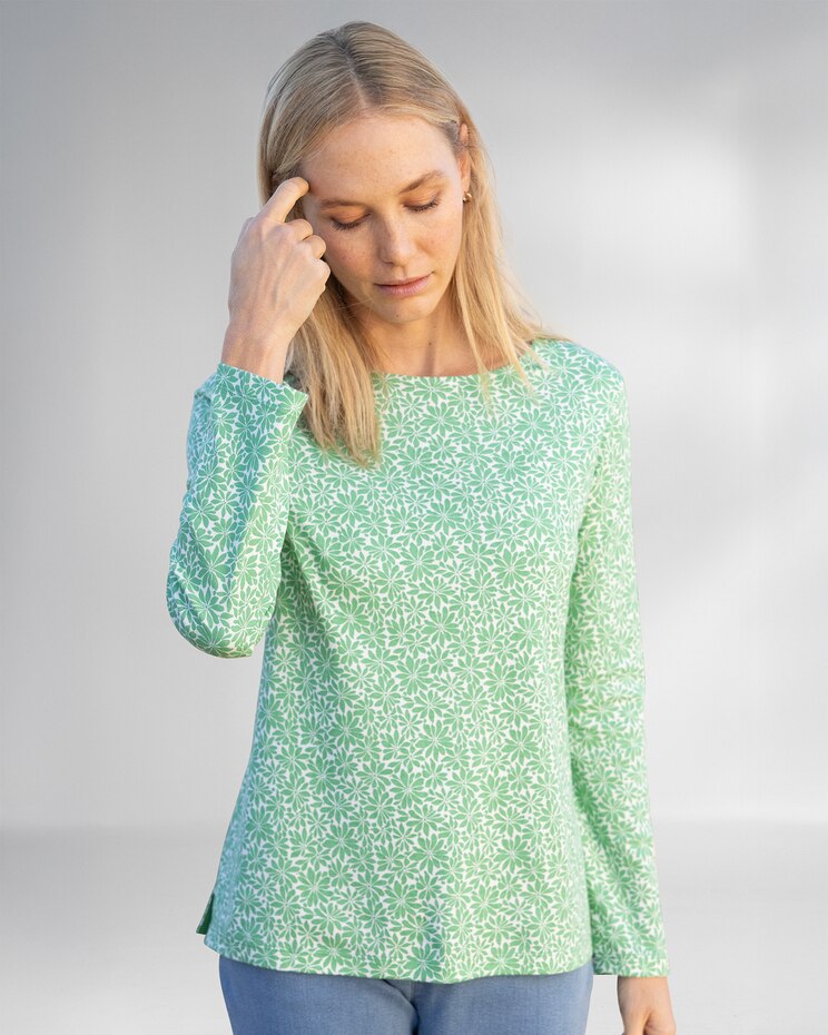 Essential Cotton Shadow Daisy Tee image number 1
