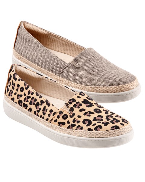 Trottor's Accent Briaded leather Flat 