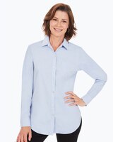 Boyfriend Long Sleeve Pinpoint Shirt thumbnail number 1