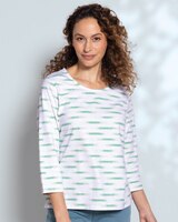 Prima™ Cotton Painted-Stripe Tee thumbnail number 1