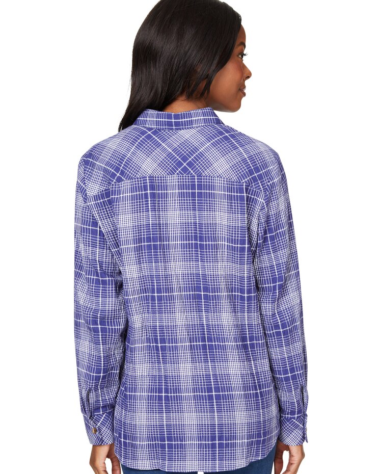 Foxcroft Rhea Long Sleeve Plaid Perfection Shirt image number 2