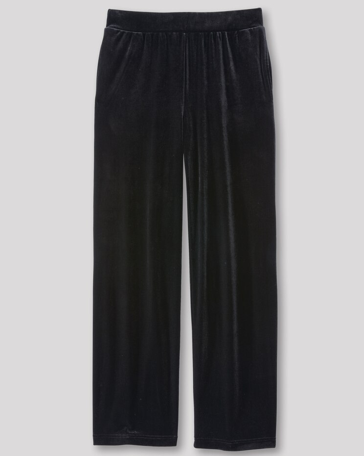 Stretch Velvet Pull-On Pants image number 2