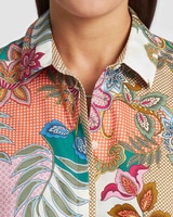 Foxcroft Charlie Jacobean Floral Shirt thumbnail number 3
