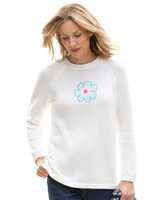 Tickled Pink Embroidered Sweater thumbnail number 1