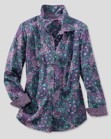 Orchid Floral & Stripe Long-Sleeve Shirt thumbnail number 2