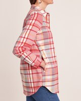 Super-Soft Plaid Flannel Pocket Tunic thumbnail number 2