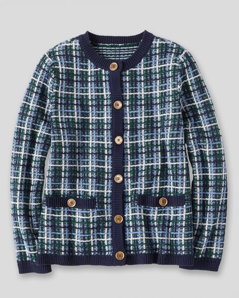 Tweed Cardigan Sweater