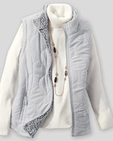 Berkshire Reversible Quilted Sherpa Vest thumbnail number 2