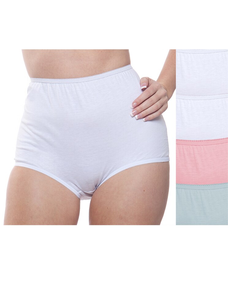 100% Cotton Full Coverage Panty, 4-Pack image number 1