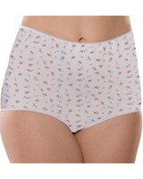 100% Printed Cotton Full Coverage Panty, 6-Pack thumbnail number 4