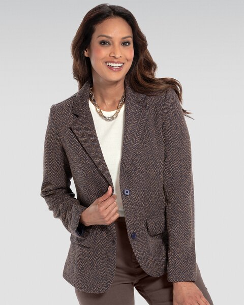 Herringbone Knit Jacket