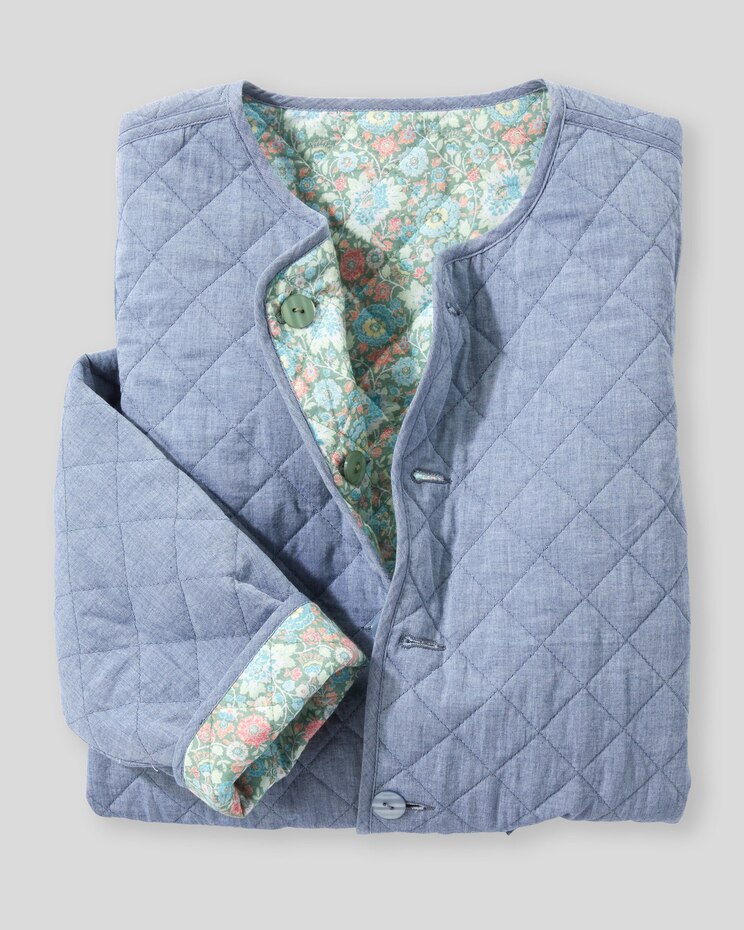 Mini Dahlia Reversible Quilted Jacket image number 2