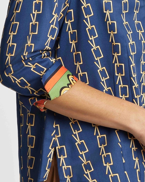 Foxcroft Taylor Chain Stripe Shirt