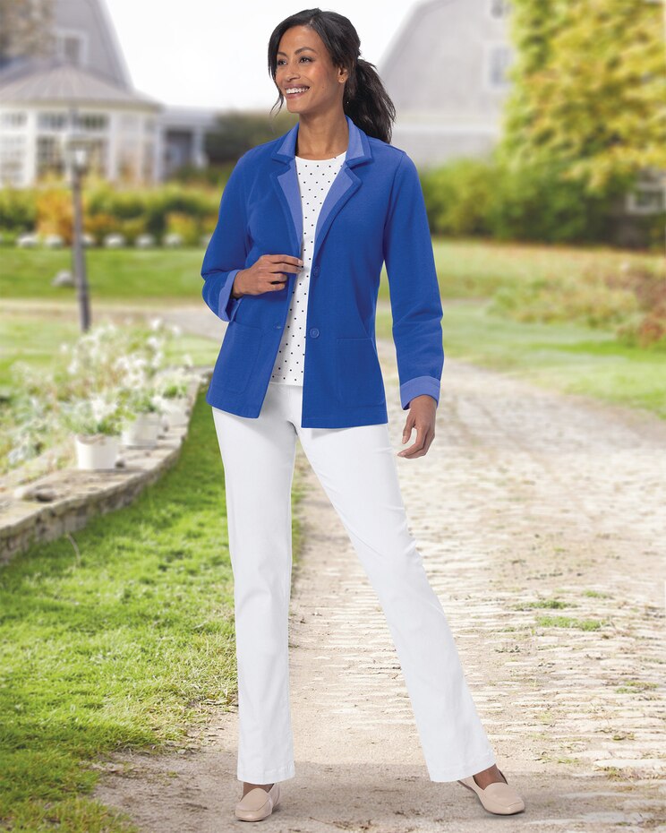 Two-Tone Knit Jacket image number 2