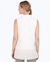 Foxcroft Sasha Knit-Woven Layering Tank thumbnail number 2