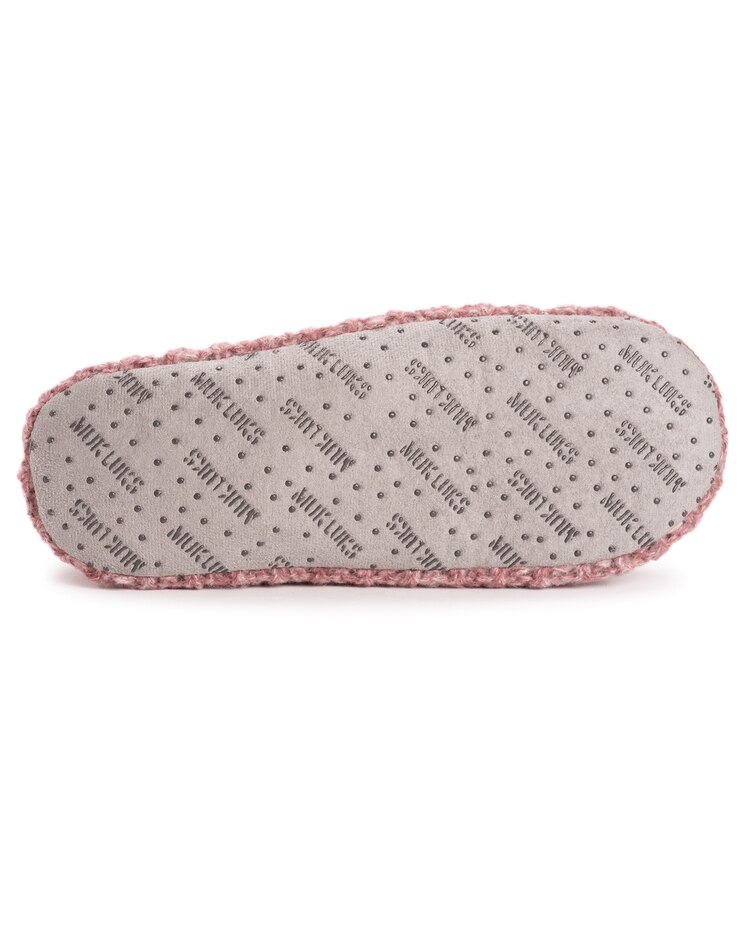 MUK LUKS® Women's Sweater Cuff Bootie Socks image number 4
