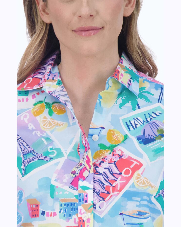 Meghan Long Sleeve Travel Conversational Shirt image number 5