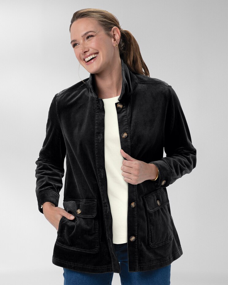 Wide-Wale Corduroy Shirt Jacket image number 1
