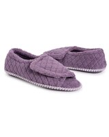 MUK LUKS® Women's Marylou Micro Chenille Quilt Velcro Slide Slippers thumbnail number 4