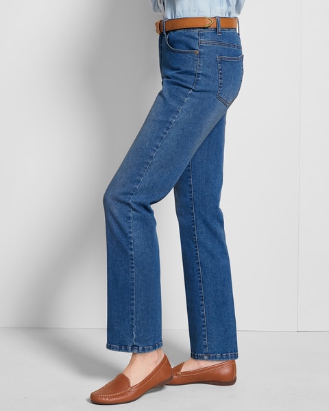 SlimSation® Relaxed Straight 5-Pocket Jeans
