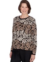 Alfred Dunner® Classics Geometric Ombre Scroll Top thumbnail number 6