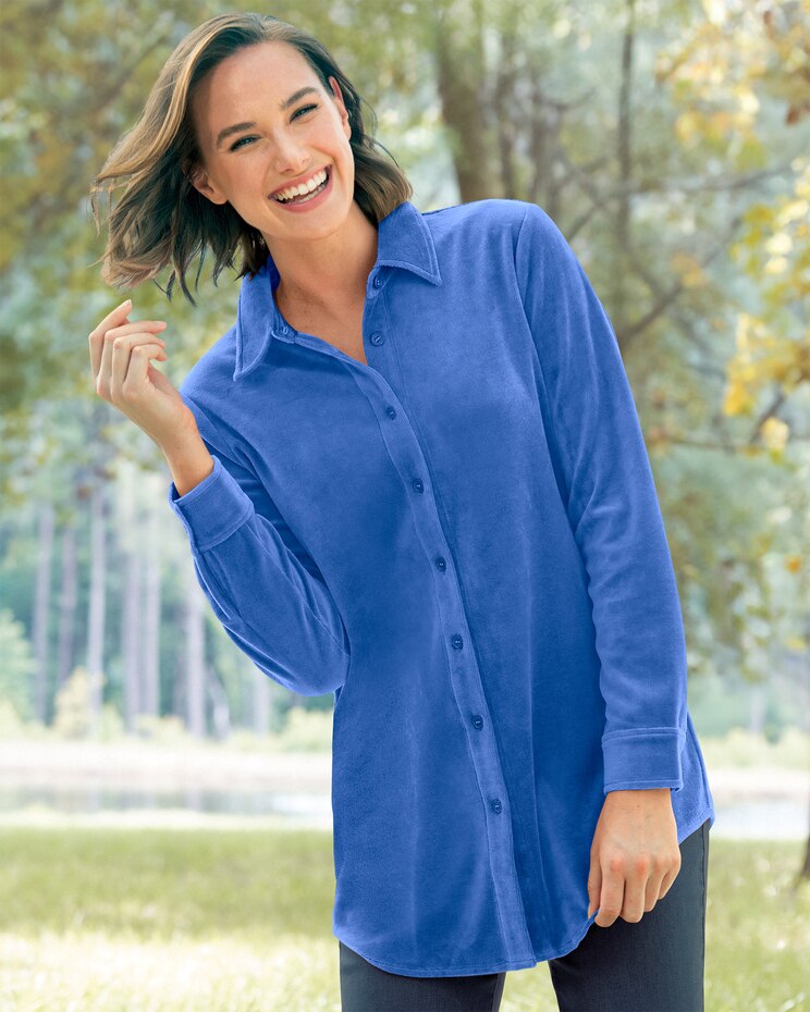 Velour Big Shirt image number 1