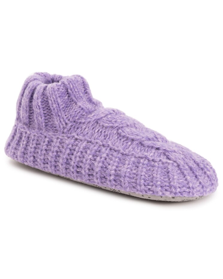 MUK LUKS® Women's Sweater Cuff Bootie Socks image number 1