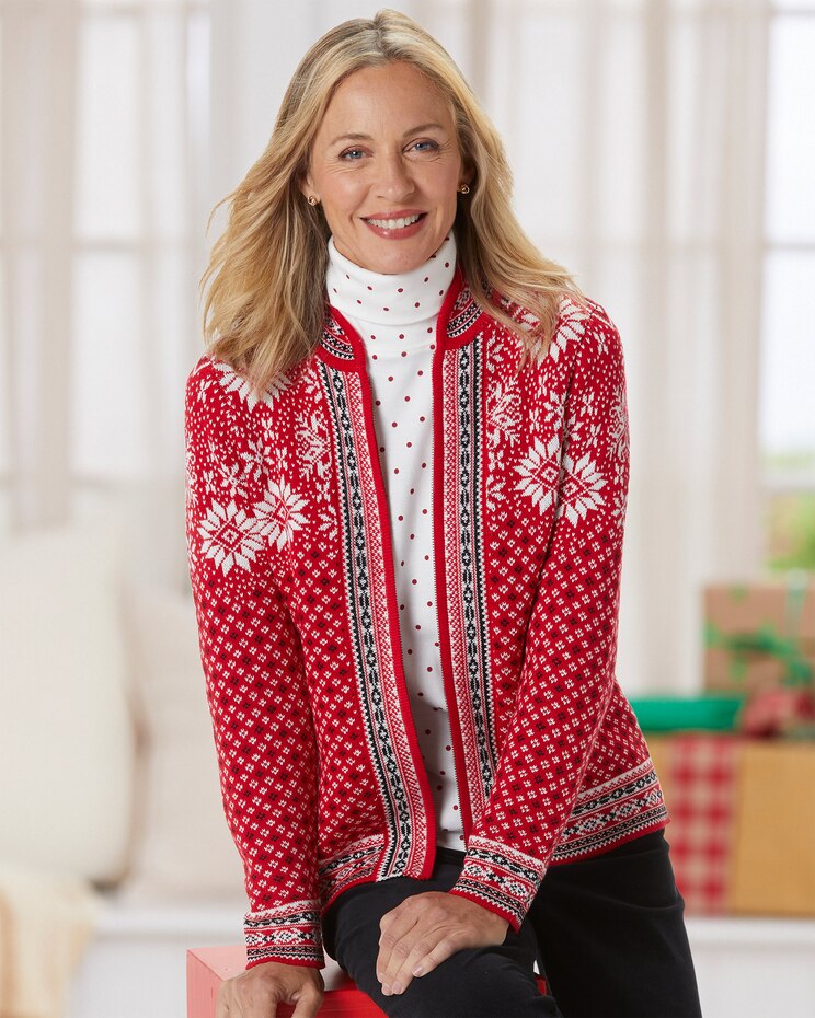 Nordic Skies Zip Cardigan image number 1