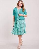 Short-Sleeve 2-Piece Novelty Jacket Dress thumbnail number 2