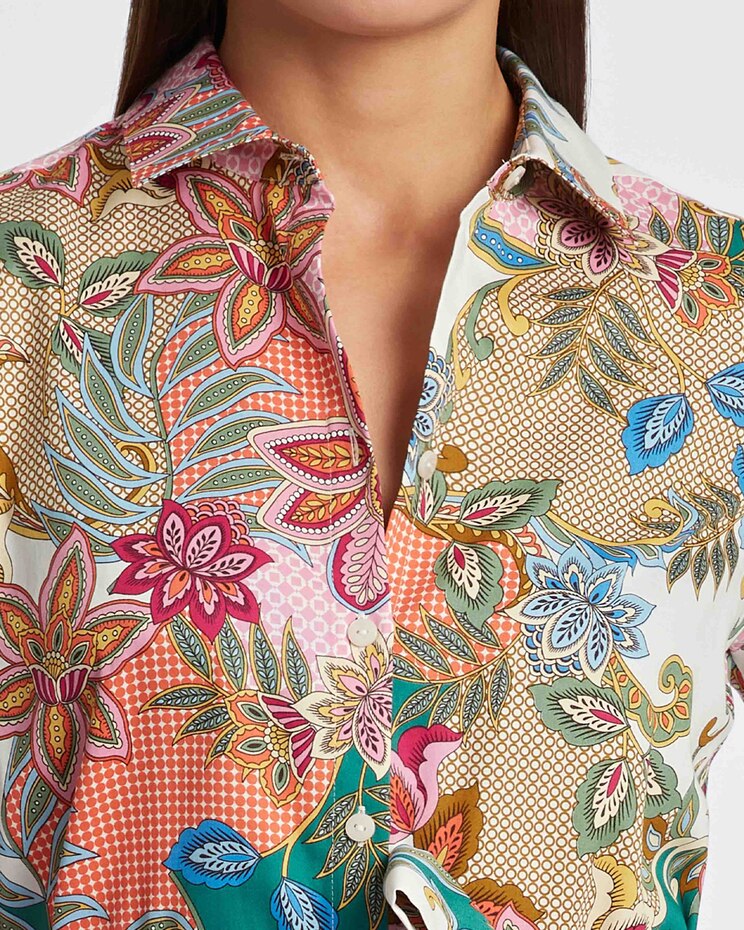 Foxcroft Charlie Jacobean Floral Dress image number 3