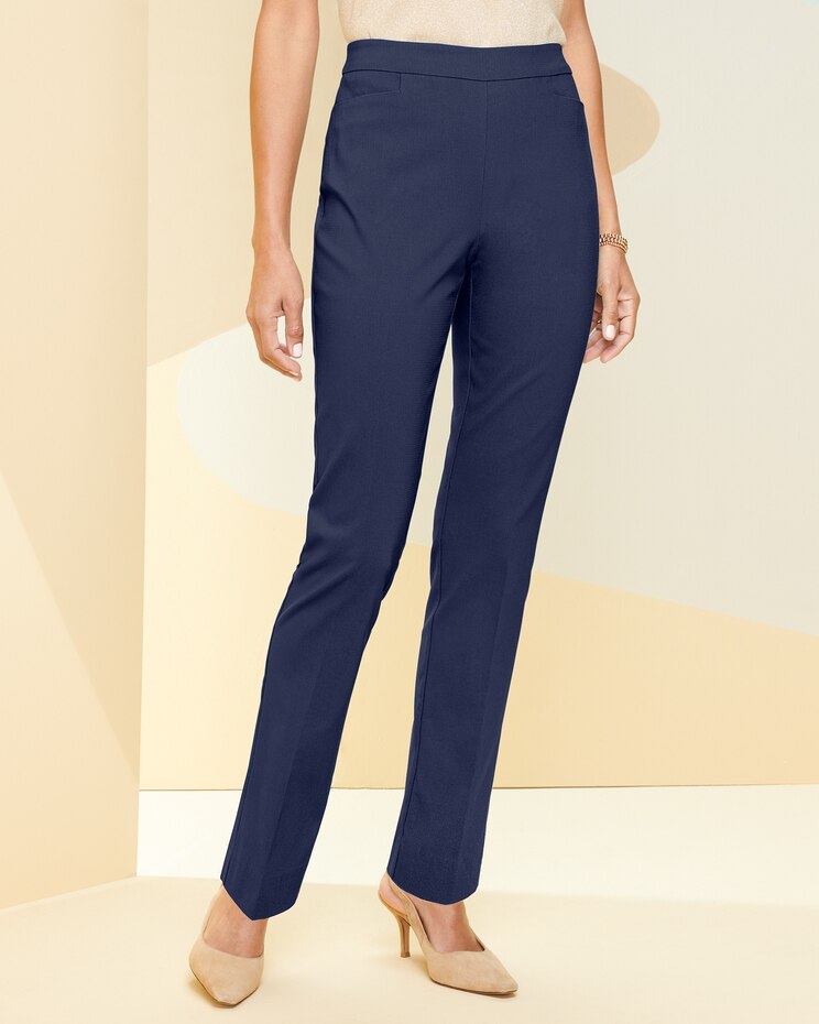Slimtacular® Textured Tapered Pants image number 1