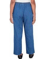 Alfred Dunner® Lavender Fields Denim Pull On Short Length Pant thumbnail number 2