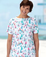 Watercolor Sailboat Tee thumbnail number 1
