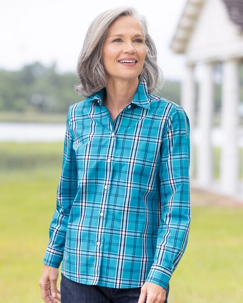 Foxcroft Non-Iron Highlands Plaid Shirt