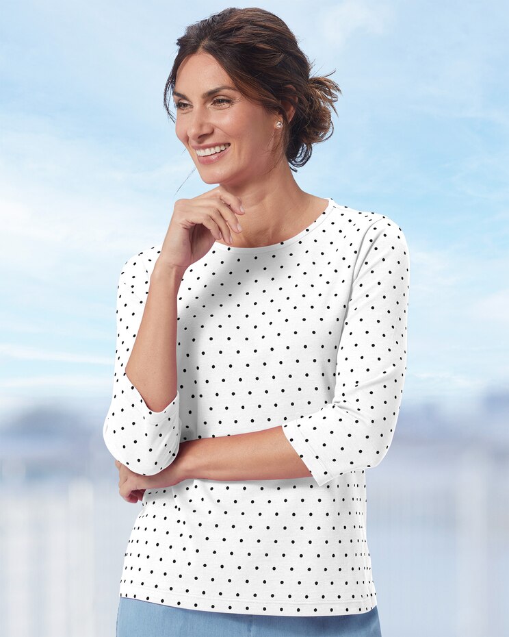 3/4 Sleeve Dot Tee image number 1