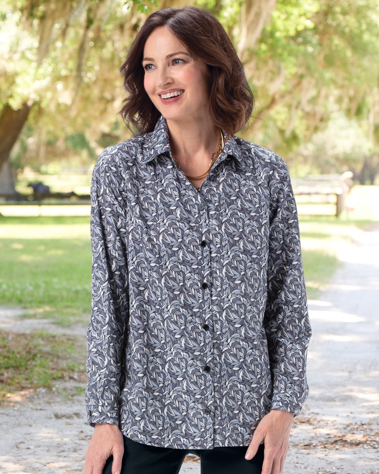 Pretty Petals Silky Blouse image number 1