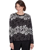 Alfred Dunner® Classics Geometric Ombre Scroll Top thumbnail number 1