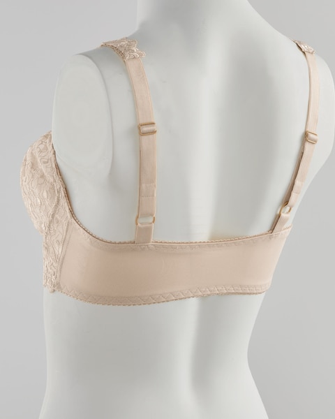 Valmont Embroidered Lace Front Close Underwire Bra
