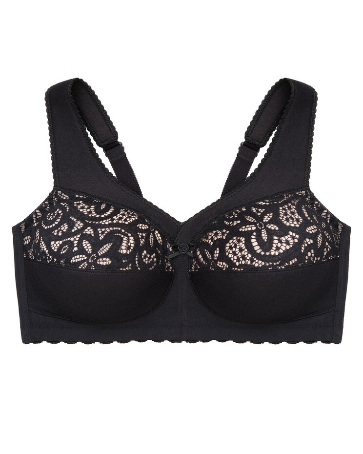 Glamorise Full Figure Plus Size MagicLift Cotton Support Bra Wirefree image number 1