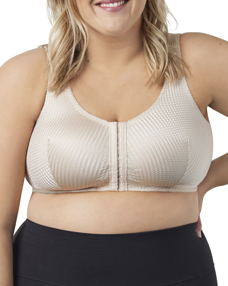 Leading Lady The Marlene Zig-Zag Weave Front-Closure Bra image number 1