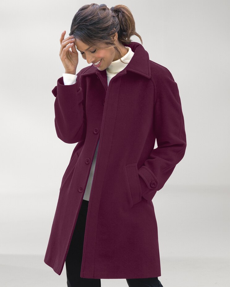 Wool Balmacaan Coat image number 1