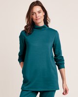 Better-Than-Basic Mock Neck Tunic Sweatshirt thumbnail number 1